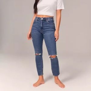Abercrombie & Fitch The Skinny High Rise Jeans - curve love